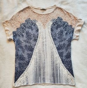 Zara Lace Design Women's T-Shirt